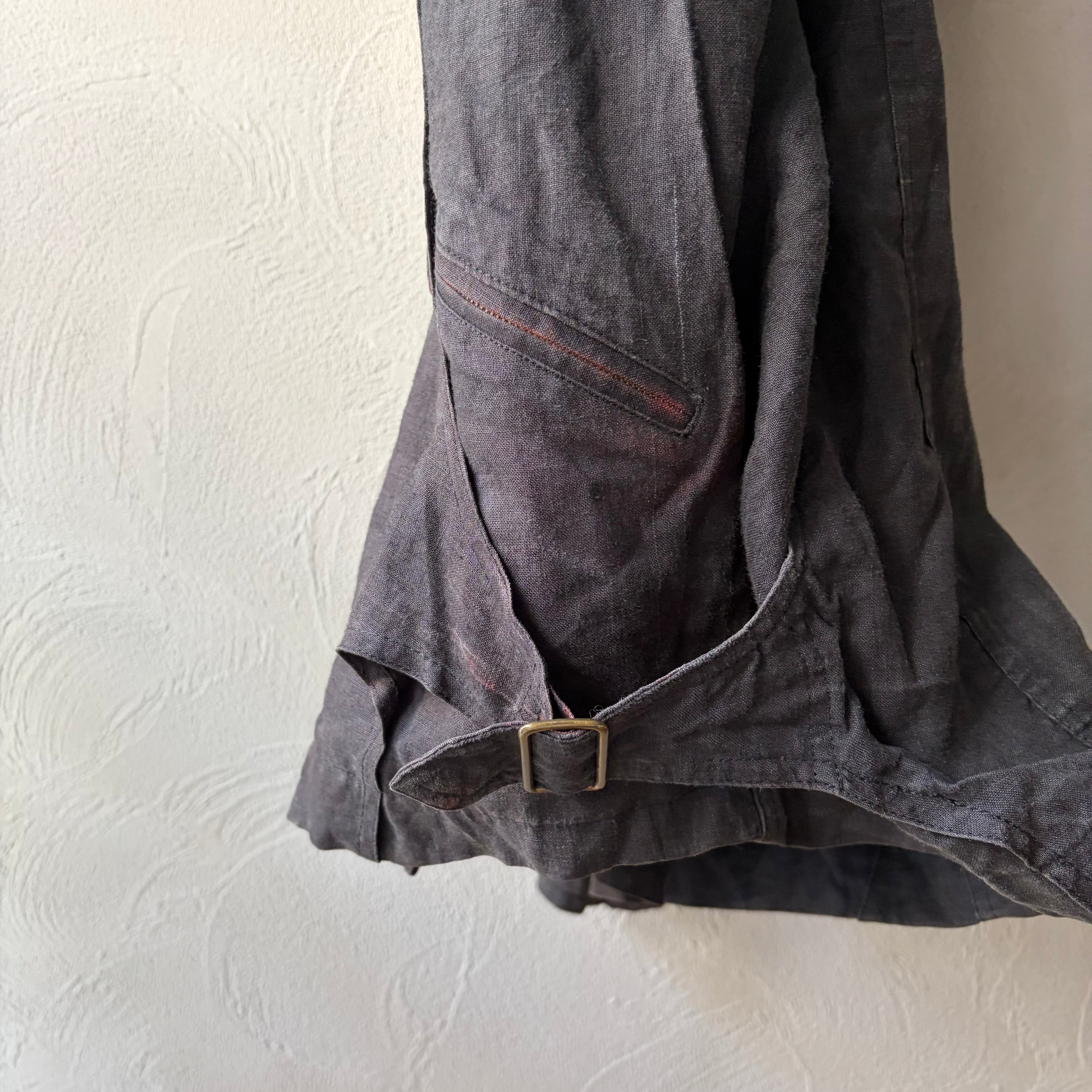 80s arrston volage KOHSHIN SATOH Linen design jacket