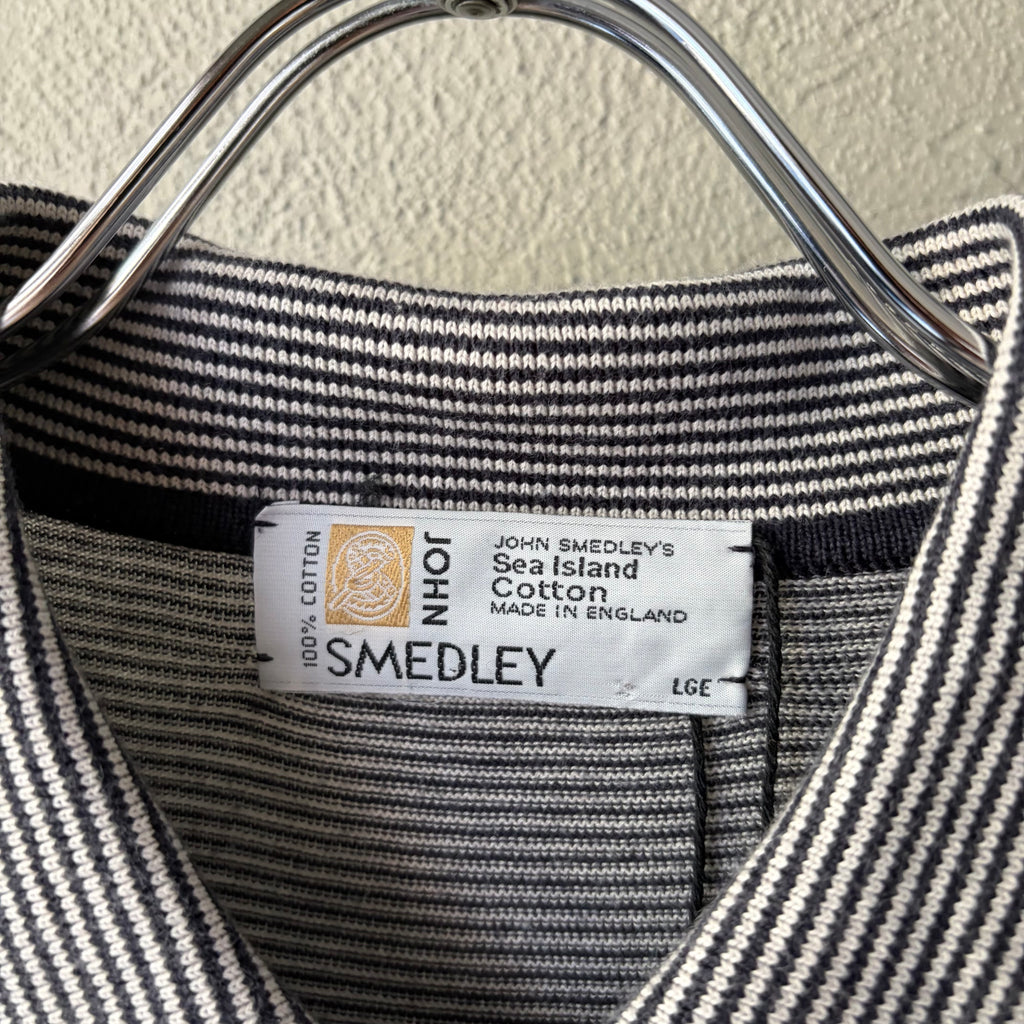 90s JOHN SMEDLEY Cotton knit polo