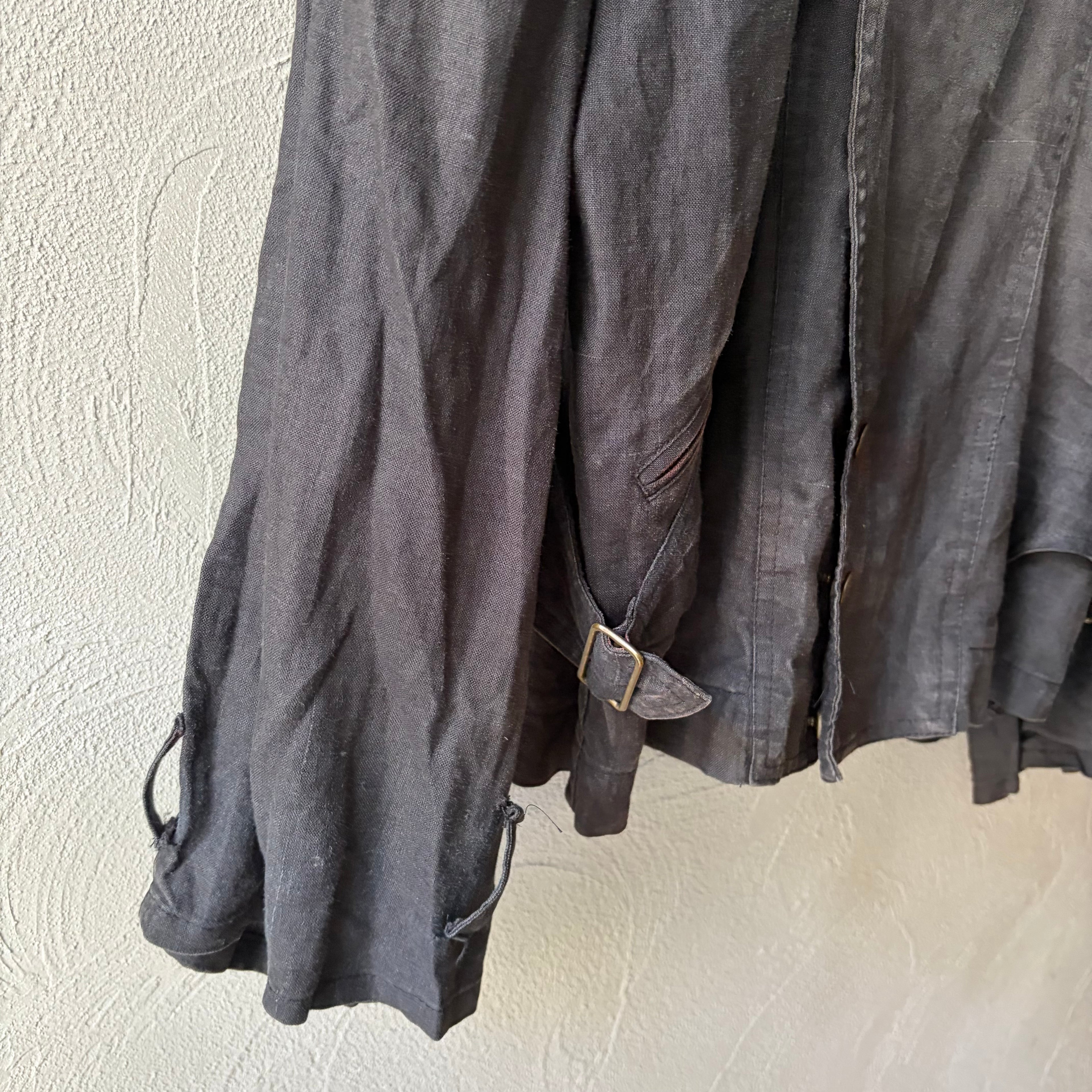 80s arrston volage KOHSHIN SATOH Linen design jacket