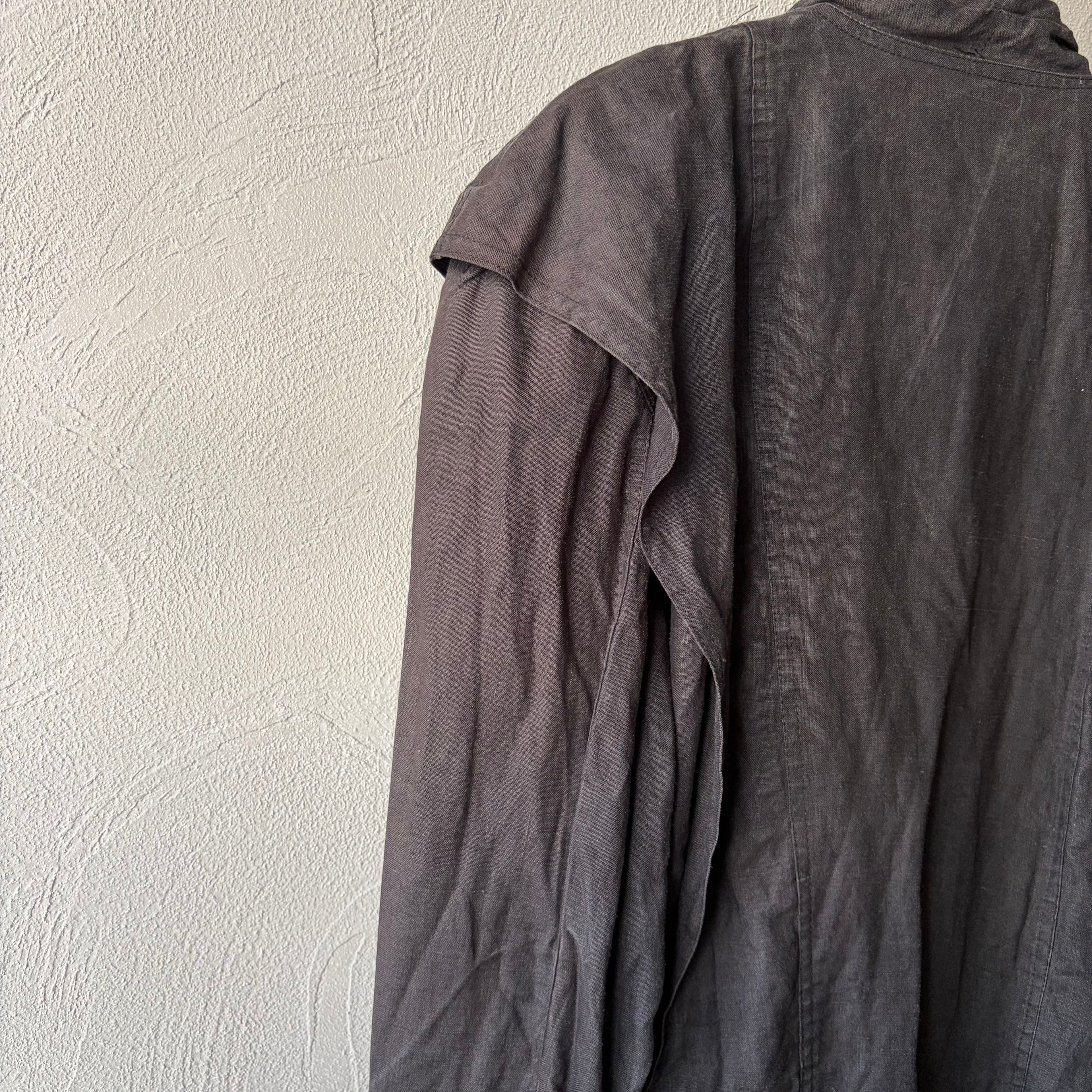 80s arrston volage KOHSHIN SATOH Linen design jacket