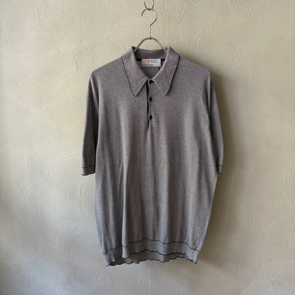 90s JOHN SMEDLEY Cotton knit polo