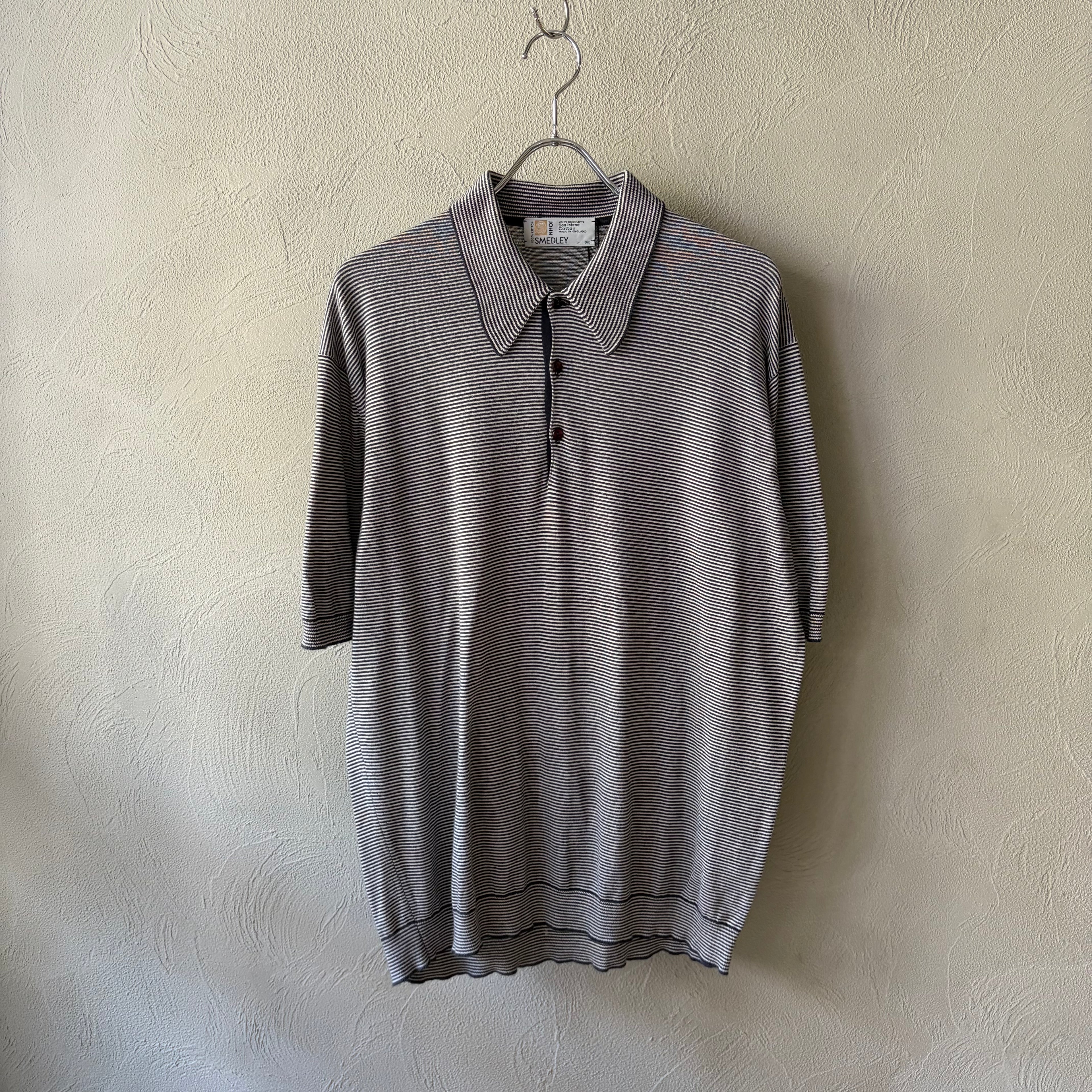 90s JOHN SMEDLEY Cotton knit polo