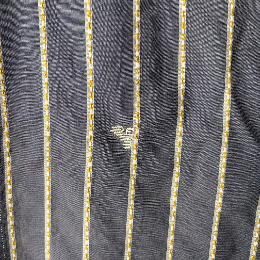 EMPORIO ARMANI  Embroidery stripe BD shirt