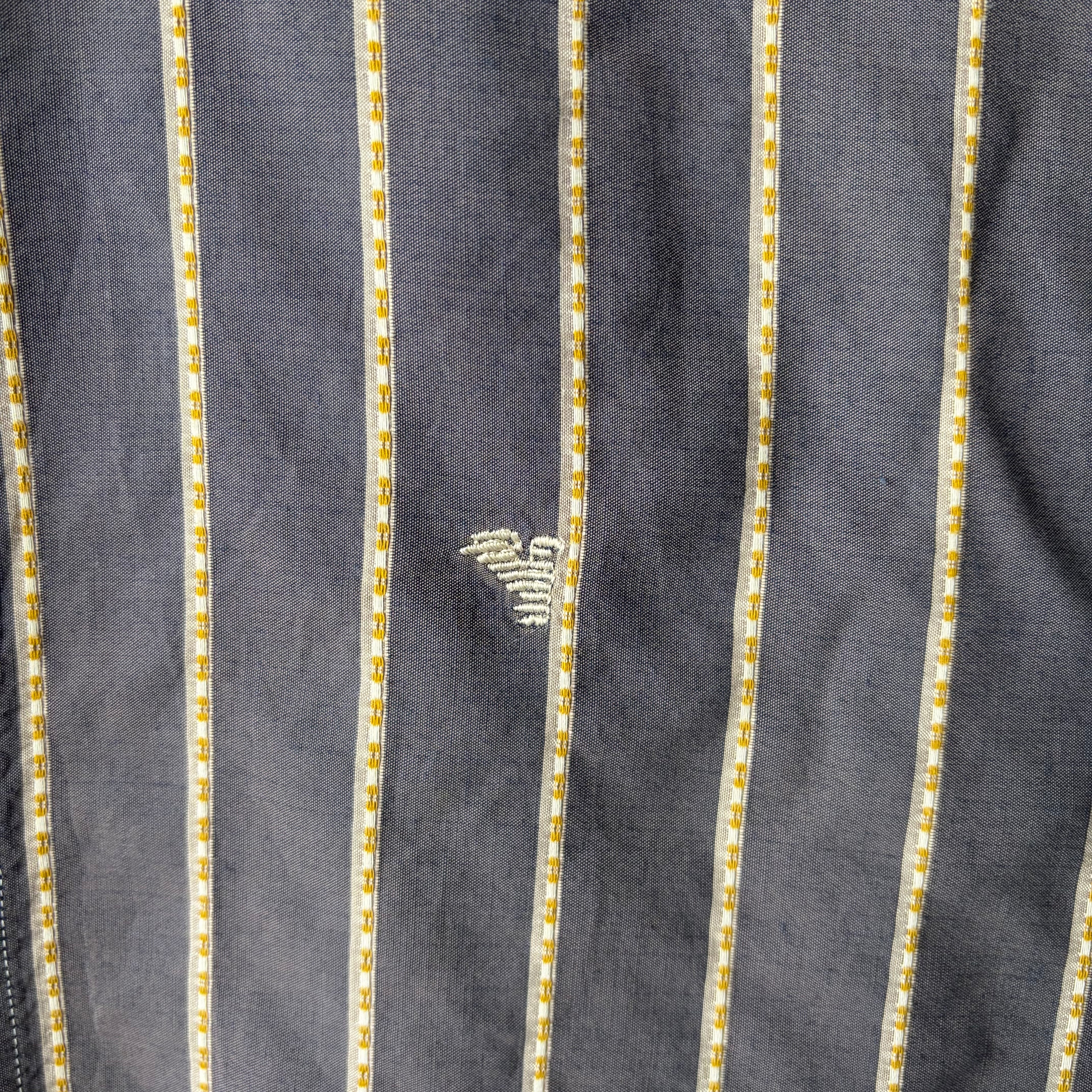 EMPORIO ARMANI  Embroidery stripe BD shirt