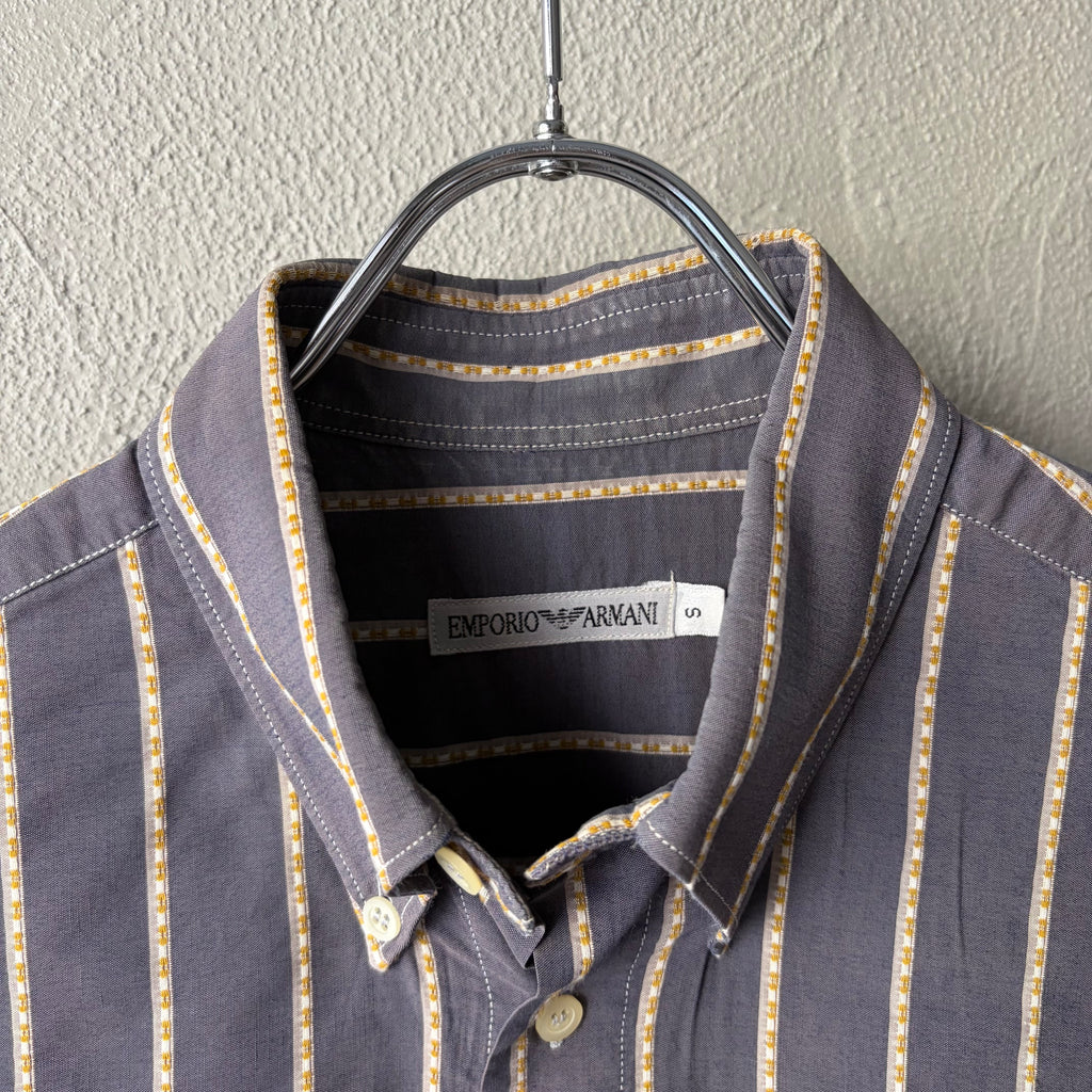 EMPORIO ARMANI  Embroidery stripe BD shirt