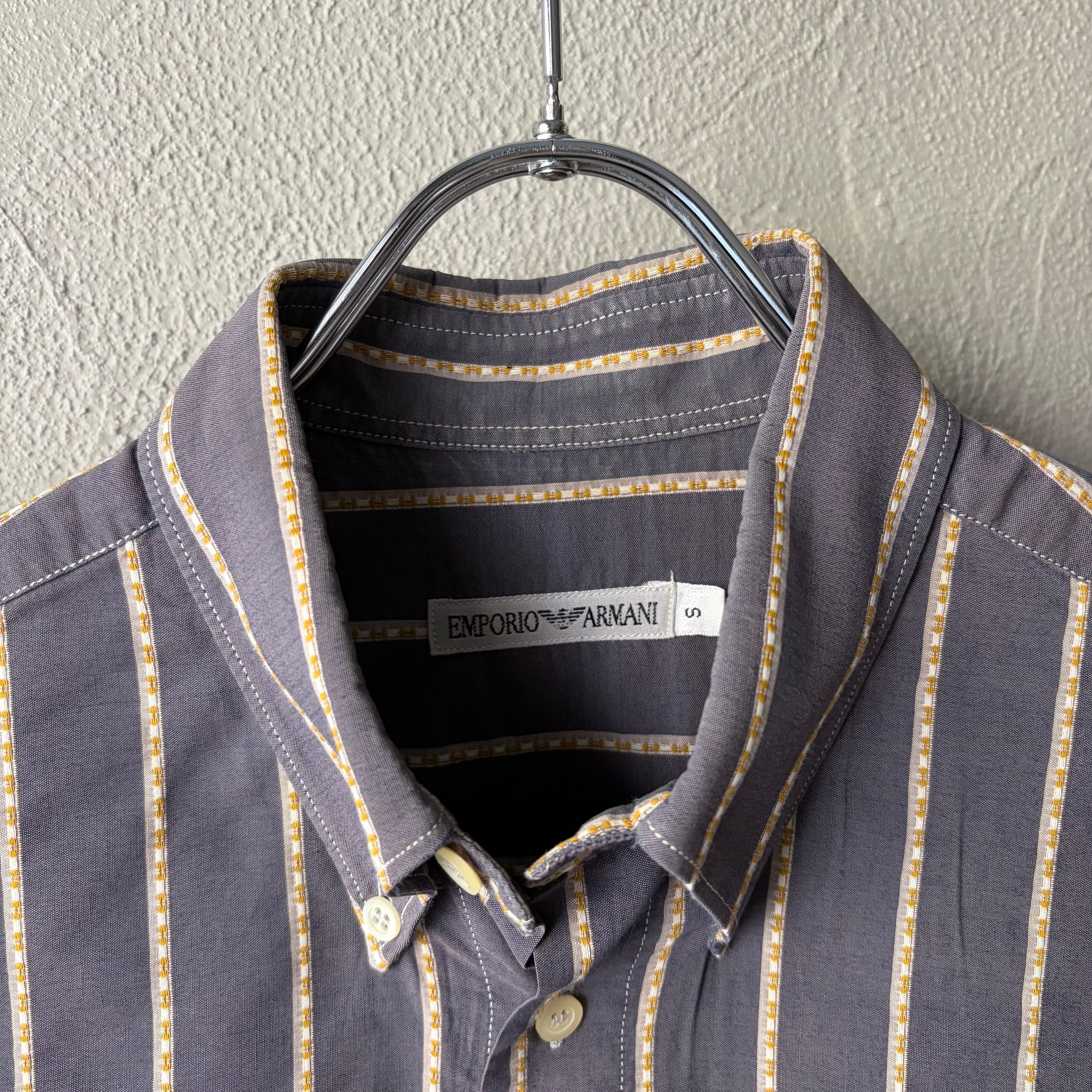 EMPORIO ARMANI  Embroidery stripe BD shirt