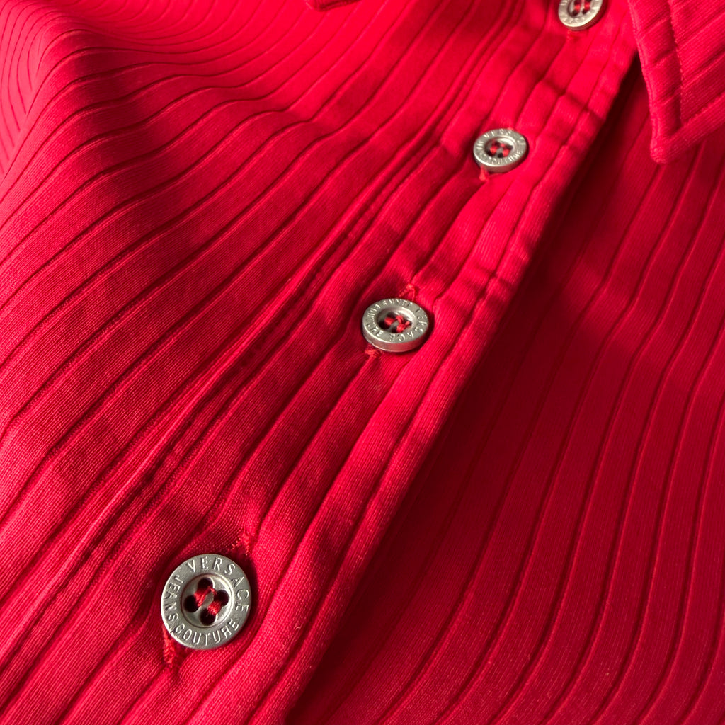 90-00s VERSECE JEANS COOUTURE Mini polo shirt