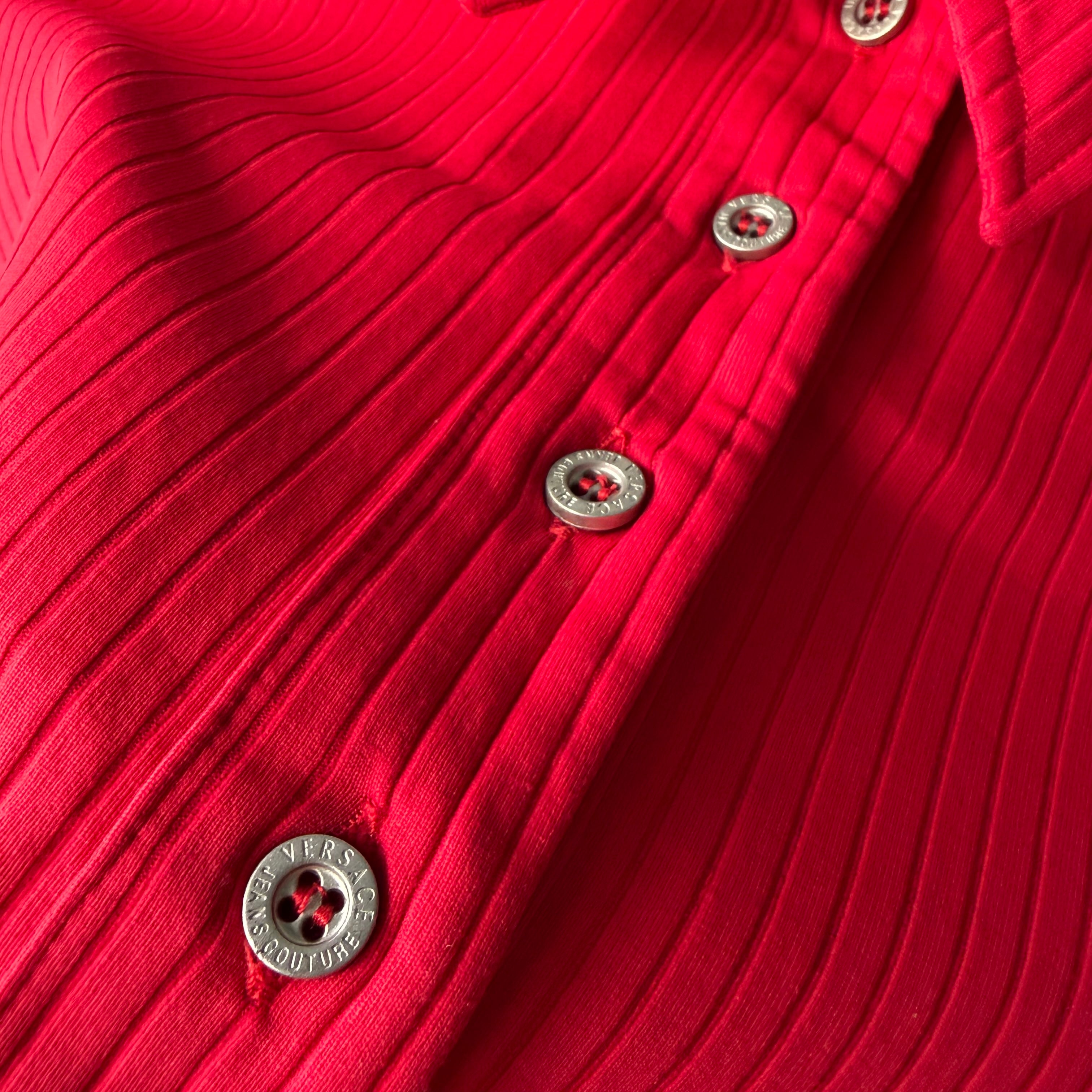 90-00s VERSECE JEANS COOUTURE Mini polo shirt