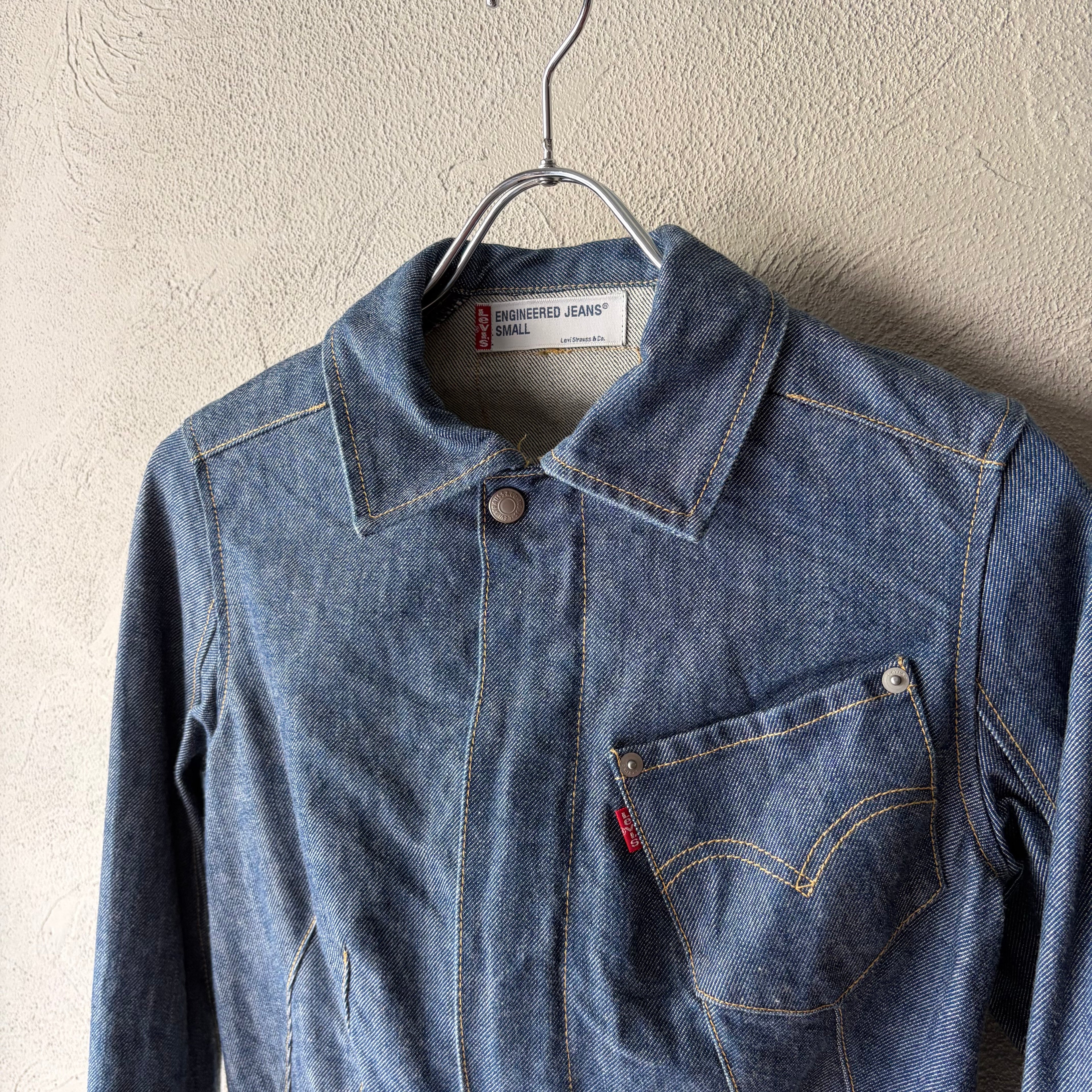 00s Levis ENGINEED JEANS 3D Denim jacket