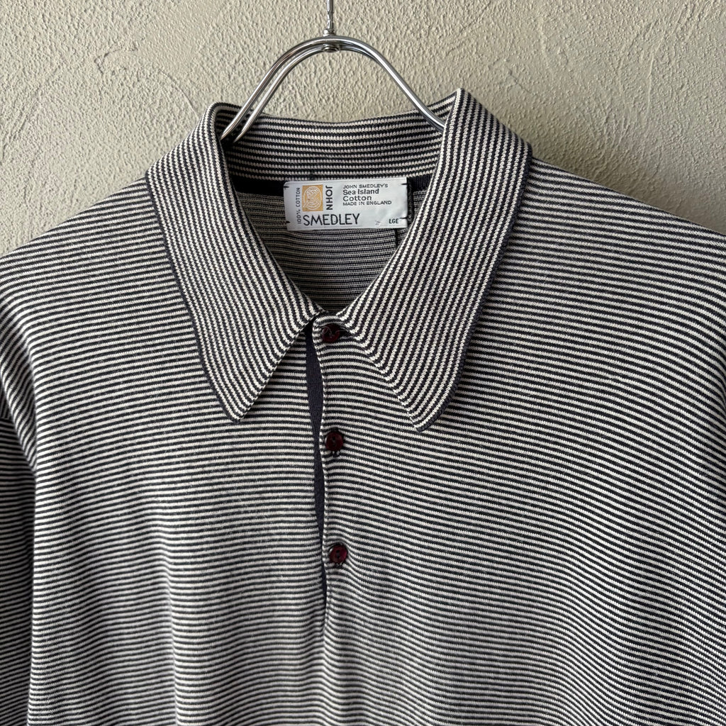 90s JOHN SMEDLEY Cotton knit polo