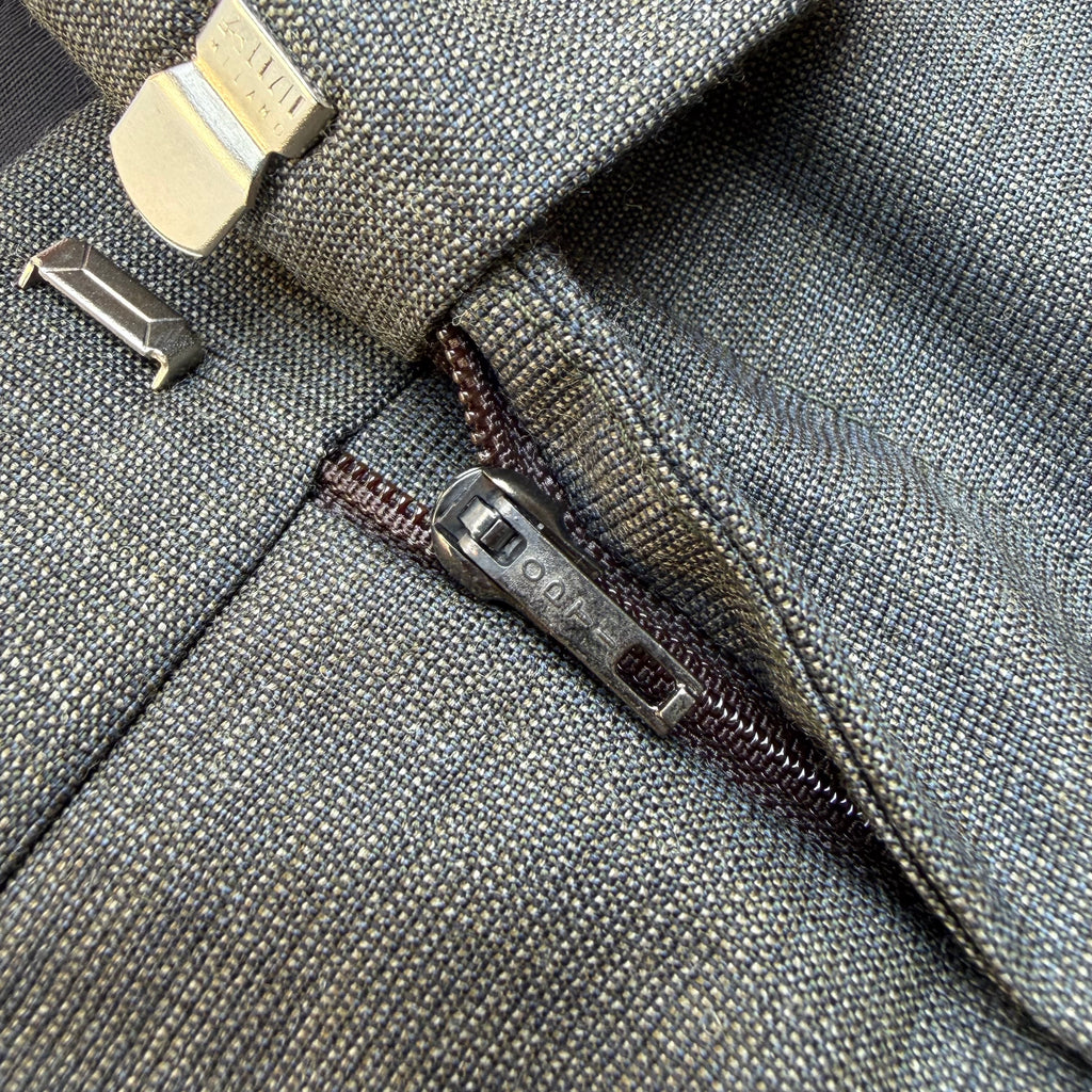 80s FENDI Wool nylon  2tuck  trousers